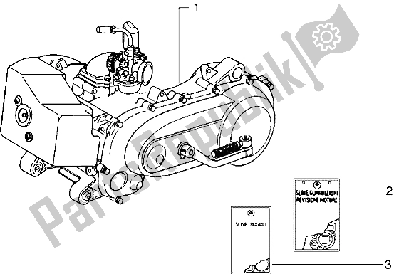 All parts for the Engine of the Piaggio Diesis 50 2004