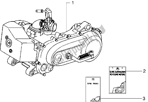 All parts for the Engine of the Piaggio Diesis 50 2004