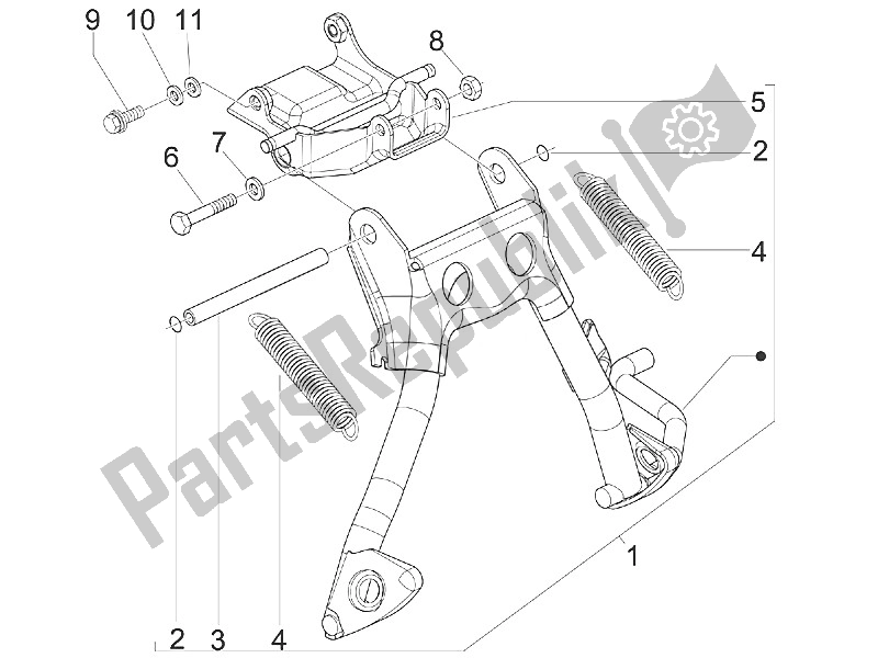 Todas as partes de Suporte / S do Piaggio NRG Power DD 50 2016