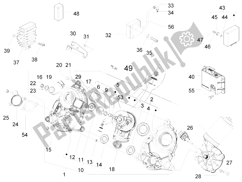 Todas las partes para Reguladores De Voltaje - Unidades De Control Electrónico (ecu) - H. T. Bobina de Piaggio MP3 250 2006