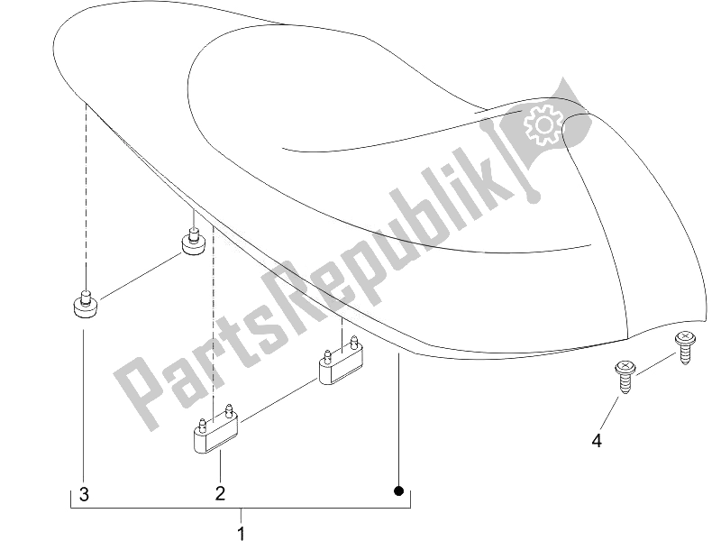 All parts for the Saddle/seats of the Piaggio NRG Power DD 50 2007