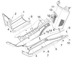 Central cover - Footrests