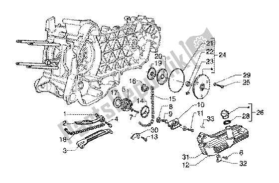 All parts for the Pump Group-oil Pan of the Piaggio X9 125 SL 2006