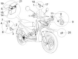 interruttori del telecomando - batteria - avvisatore acustico