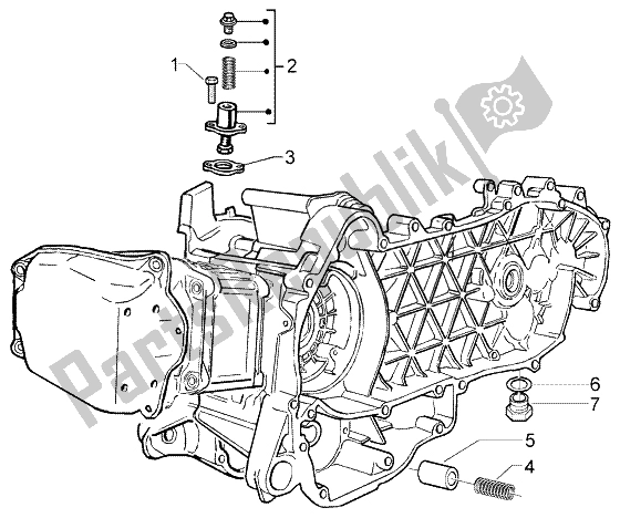 Todas las partes para Tensor De Cadena De Válvula De Derivación de Piaggio X8 125 2004