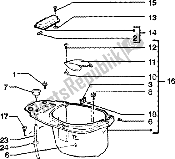 Toutes les pièces pour le Casque du Piaggio Skipper 150 4T 2000