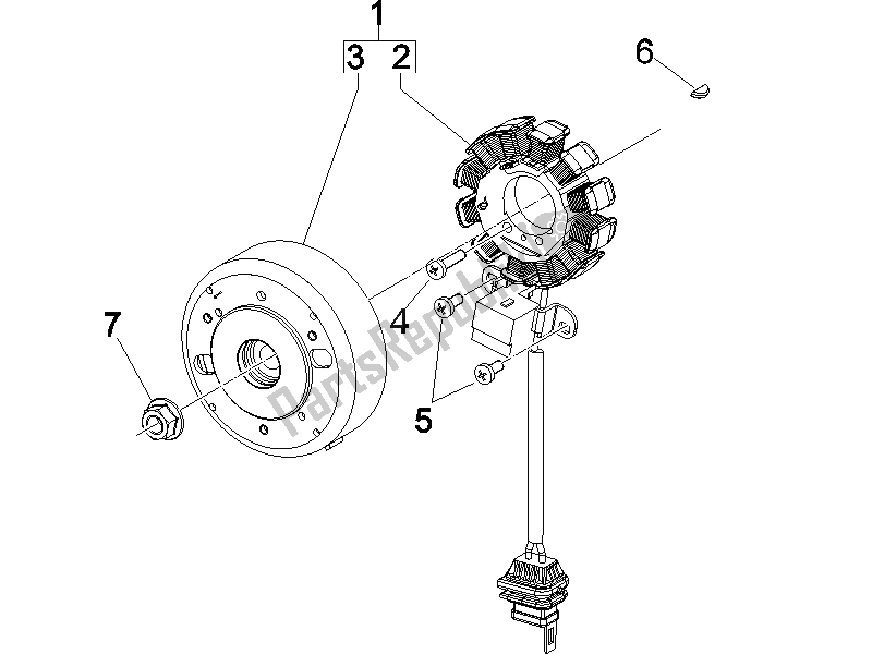 Tutte le parti per il Volano Magneto del Piaggio NRG Power DD 50 2005