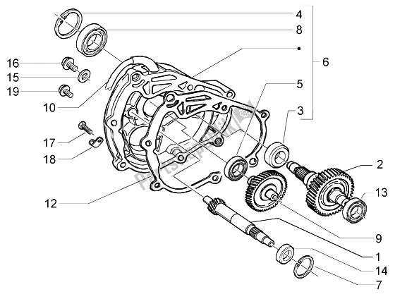 Toutes les pièces pour le Arbre De Roue Arrière du Piaggio X9 200 Evolution 2004