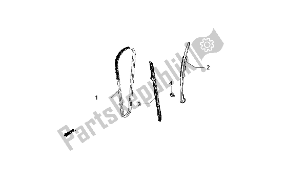 All parts for the Timing Chain-chain Tensioner of the Piaggio Hexagon GT 250 1998