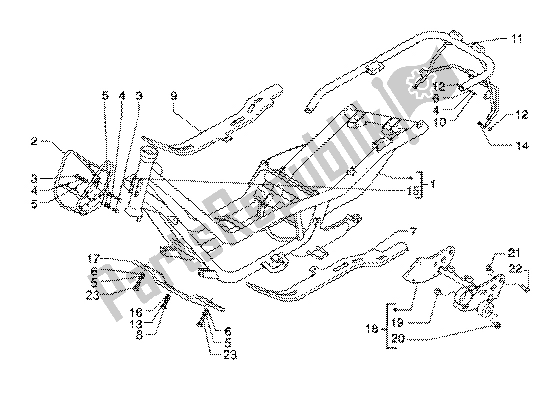 Todas as partes de Chassis do Piaggio X9 200 2002