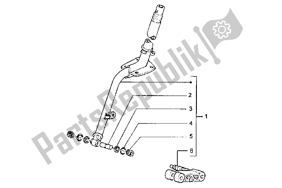 Tutte le parti per il Piantone Dello Sterzo del Piaggio Hexagon GT 250 1998