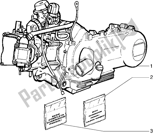 Todas las partes para Motor de Piaggio X9 125 2000