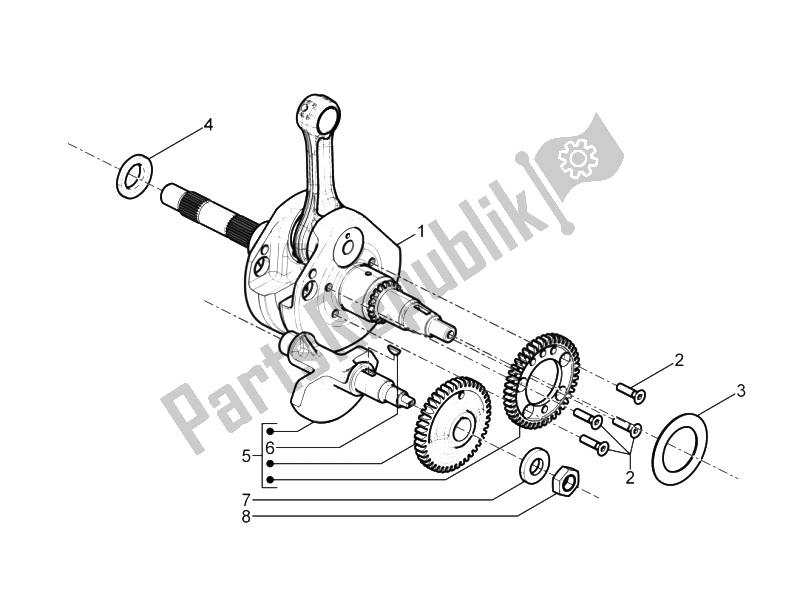 Todas las partes para Cigüeñal de Piaggio MP3 500 Sport ABS USA 2015