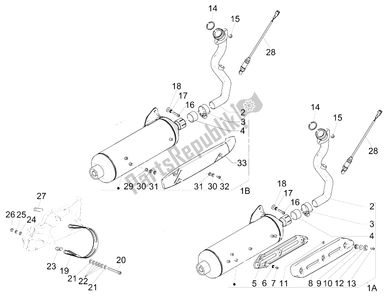 Wszystkie części do T? Umik Piaggio MP3 500 Sport Business ABS USA 2015
