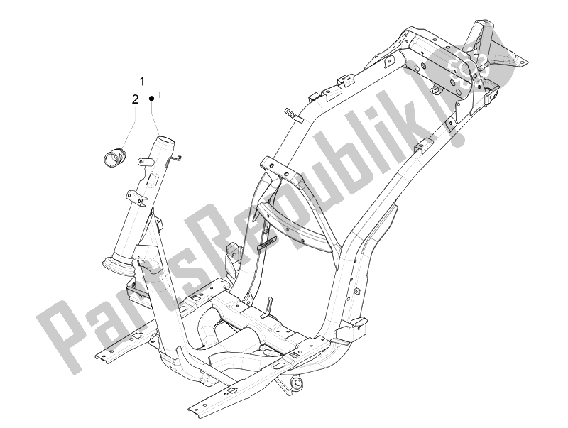 Todas as partes de Quadro / Carroceria do Piaggio Liberty 125 4T 3V IE E3 Vietnam 2014