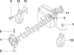 interruptores de control remoto - batería - bocina