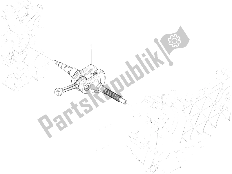 Wszystkie części do Wa? Korbowy Piaggio Liberty 125 Iget 4T 3V IE ABS EU 2015