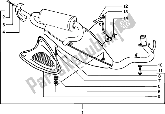 Toutes les pièces pour le Silencieux Catalytique du Piaggio NRG MC3 DD 50 2002