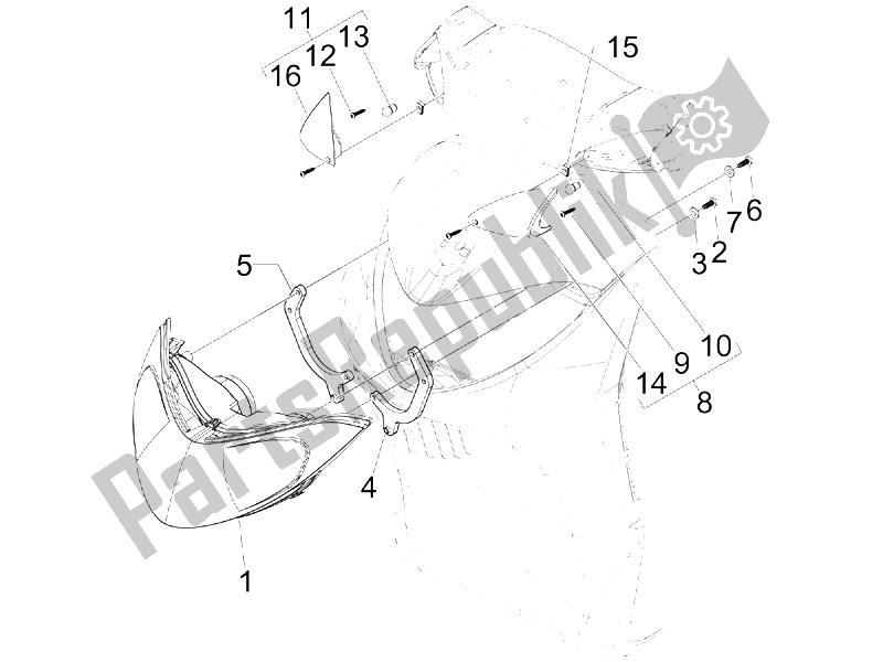 Toutes les pièces pour le Phares Avant - Clignotants du Piaggio Liberty 50 4T Sport 2006