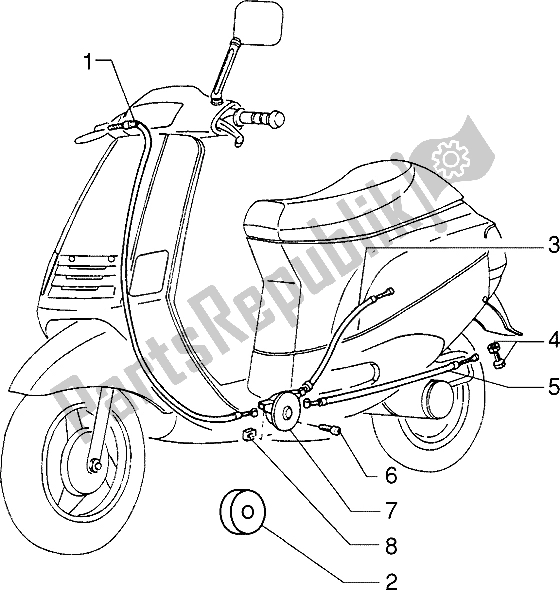 Tutte le parti per il Trasmissioni del Piaggio ZIP 50 1995