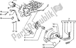 Starting motor-starter lever