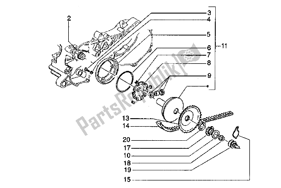 Tutte le parti per il Puleggia Motrice del Piaggio Hexagon LXT 180 1998