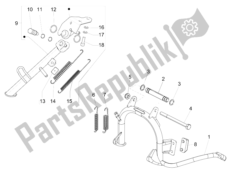 Toutes les pièces pour le Des Stands du Piaggio Liberty 125 4T Delivery E3 2009