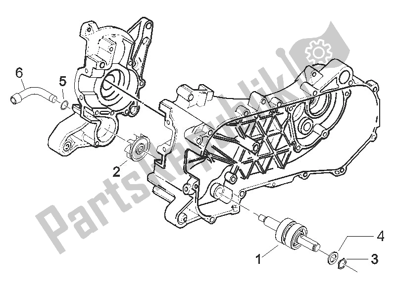 Toutes les pièces pour le Pompe De Refroidissement du Piaggio NRG Power DD 50 2016