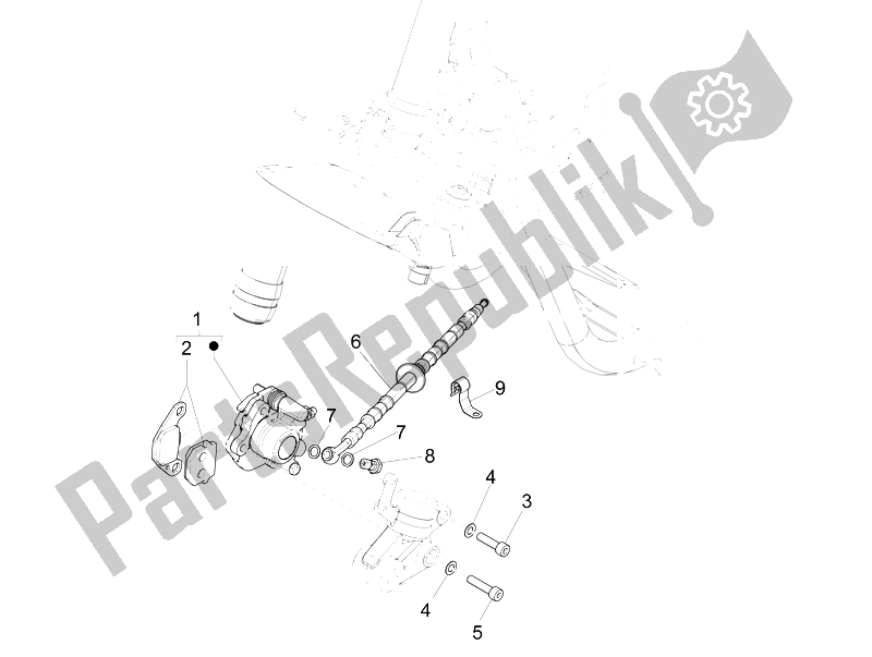All parts for the Pipa Rem - Kaliper of the Piaggio NRG Power DT 50 2007