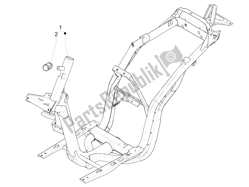 Toutes les pièces pour le Cadre / Carrosserie du Piaggio Liberty 125 4T PTT E3 E 2007