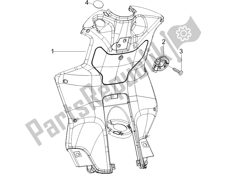 Toutes les pièces pour le Boîte à Gants Avant - Panneau De Protection Des Genoux du Piaggio NRG Power DT Serie Speciale D 50 2007