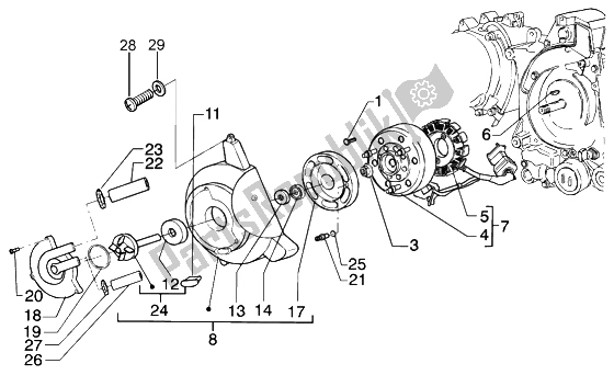 Todas las partes para Volante Magneto de Piaggio Beverly 200 2002