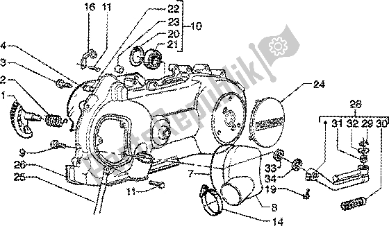 Toutes les pièces pour le Refroidissement Du Carter-carter du Piaggio Skipper 150 4T 2000