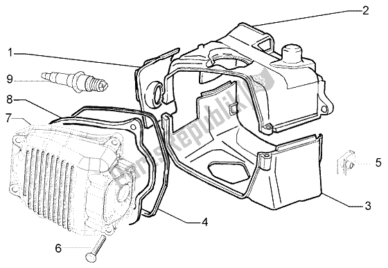 Toutes les pièces pour le Le Couvre-culasse du Piaggio FLY 150 4T 2009