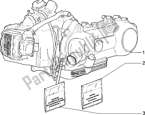 Toutes les pièces pour le Moteur du Piaggio FLY 125 4T 2004