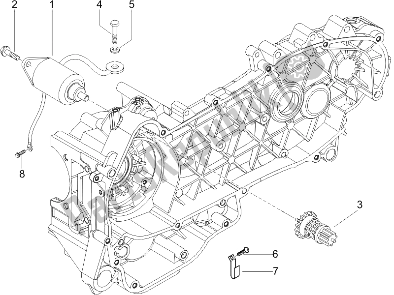 Toutes les pièces pour le Stater - Démarreur électrique du Piaggio Liberty 200 4T Sport 2006