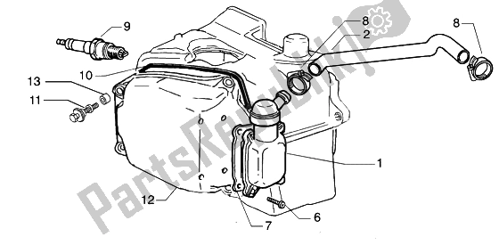 Tutte le parti per il Valvola Di Scarico Dell'olio del Piaggio Beverly 125 2002