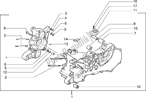 Tutte le parti per il Carter del Piaggio Skipper 150 1998