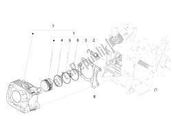 Cylinder-piston-wrist pin unit