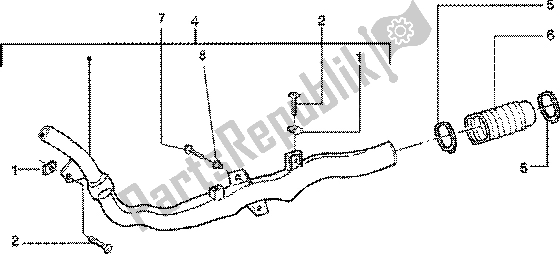 Toutes les pièces pour le Tube De Refroidissement Du Tube-tube D'admission du Piaggio ZIP 125 4T 2000