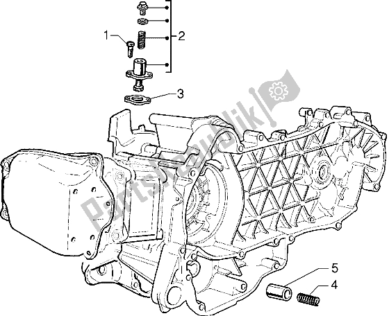 Alle onderdelen voor de Kettingspanner - Bypass Klep van de Piaggio X9 125 2000