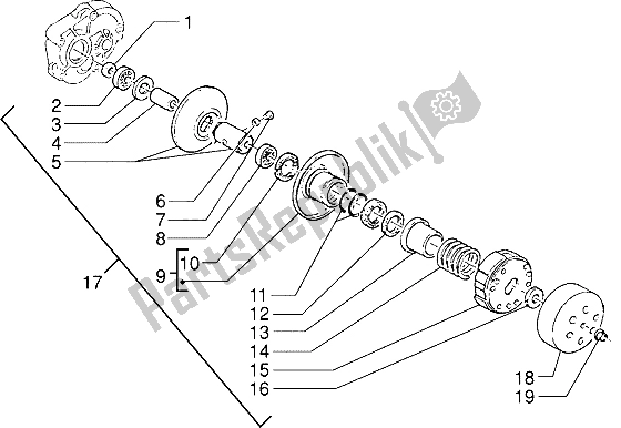 Toutes les pièces pour le Tube De Refroidissement Du Tube-tube D'admission du Piaggio Skipperr 150 1996