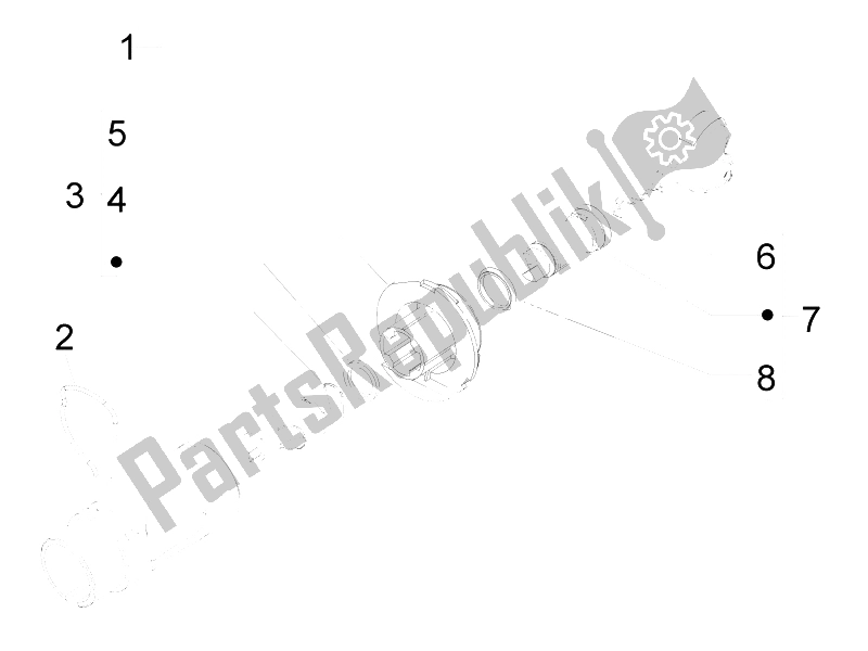 All parts for the Locks of the Piaggio Liberty 50 4T MOC 2009