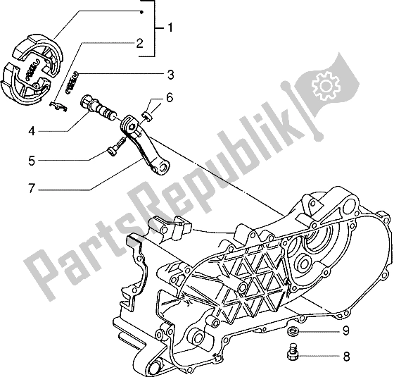 Tutte le parti per il Leva Del Freno del Piaggio ZIP SP 50 1996