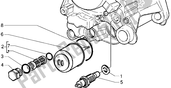 Toutes les pièces pour le Filtre à L'huile du Piaggio X9 125 2000