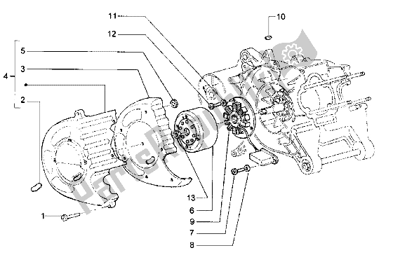 Toutes les pièces pour le Volant Magnéto du Piaggio Hexagon LX 125 1998