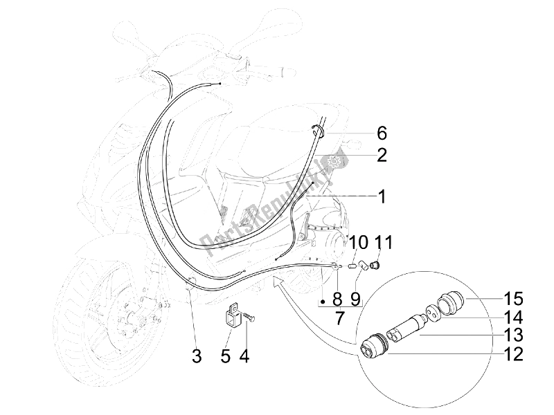 All parts for the Transmissions of the Piaggio NRG Power DT Serie Speciale D 50 2007