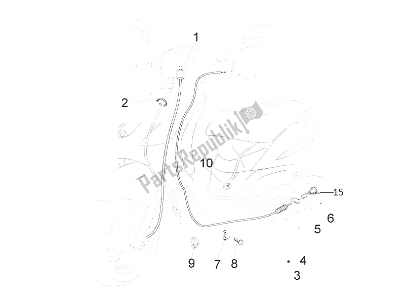 Toutes les pièces pour le Transmissions du Piaggio FLY 50 4T 2V 25 30 KMH 2016