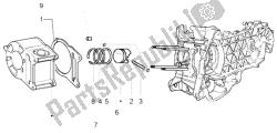 cylindre - piston - axe de poignet, assy