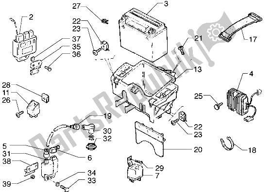 Todas las partes para Batería de Piaggio Hexagon GTX 125 1999